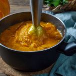 crema passata con il frullatore
