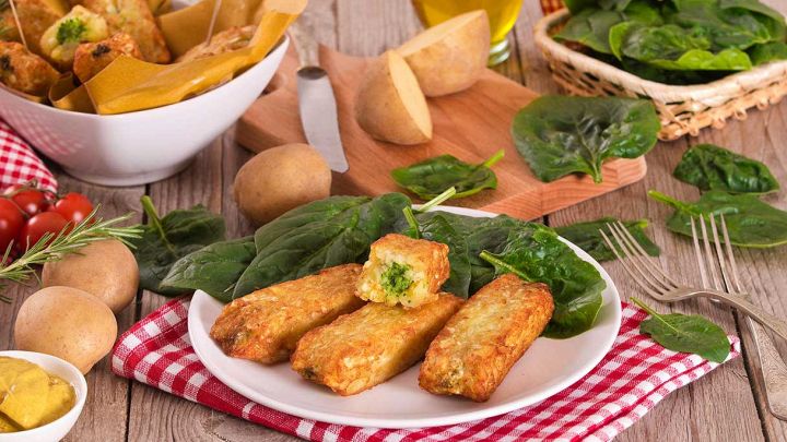 Crocchette di patate e spinaci