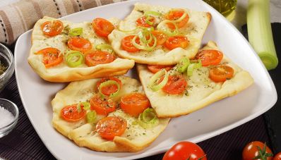 Focaccine veloci al pomodoro