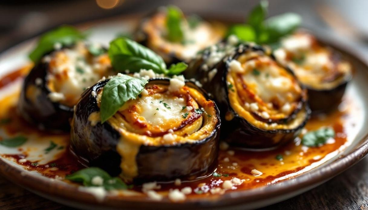 Involtini di melanzane alla siciliana