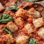 Pancarrè e sugo a dadini