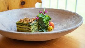 Lasagne di zucchine con ricotta e pesto di basilico
