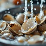 La pulizia delle vongole
