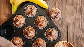 muffin vegani al cioccolato e banana