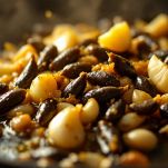 aglio e acciughe in padella