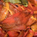 Peperoni arrosto tagliati
