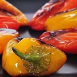 Peperoni arrostiti in primo piano