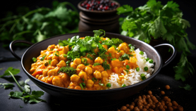 Curry di patate dolci e ceci