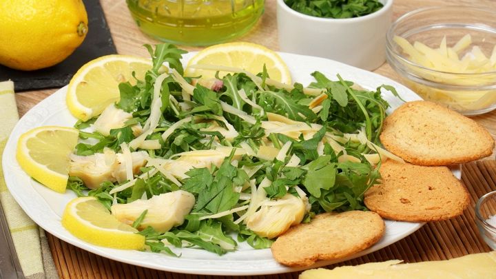 Carpaccio carciofi e grana