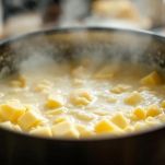Formaggio in cottura con burro