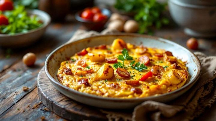 Frittata di patate e cipolle