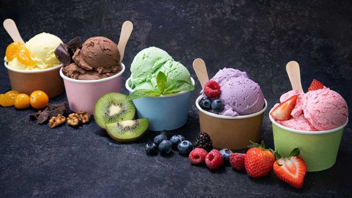 Gelato alla frutta senza zucchero