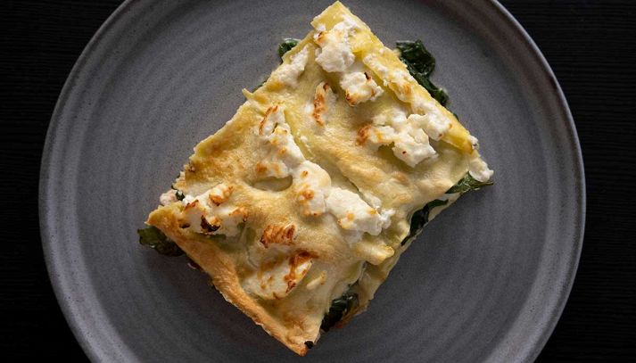 Lasagne con spinaci e ricotta fresca