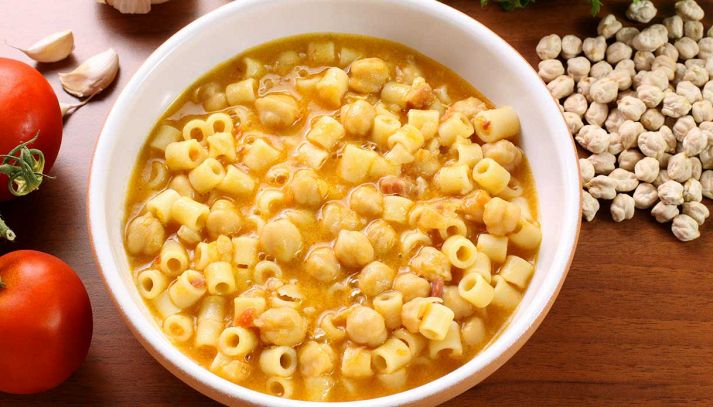 Pasta e ceci in zuppa