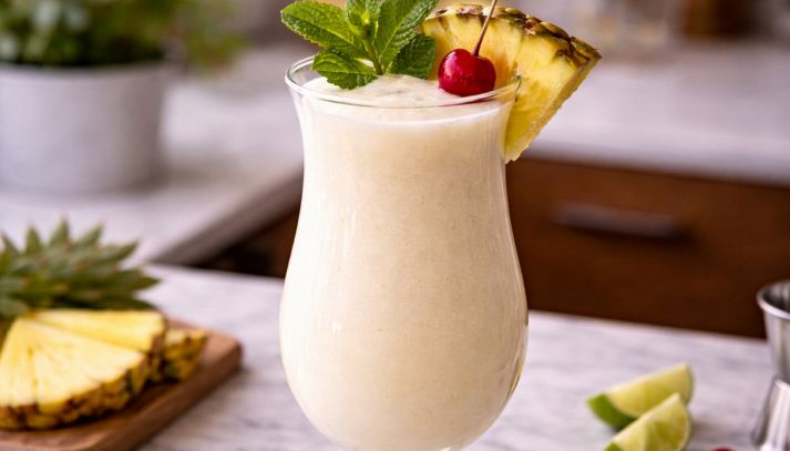 pina colada con fetta di ananas