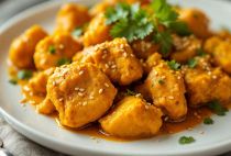 impiattamento del pollo alla curcuma