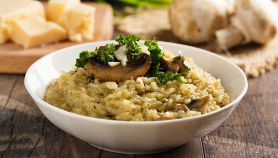 Risotto cremoso ai funghi porcini senza lattosio