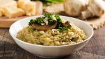 Risotto cremoso ai funghi porcini senza lattosio