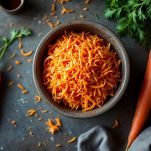 carote grattuggiate per la torta vegan