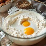 Preparazione dell'impasto dei bomboloni
