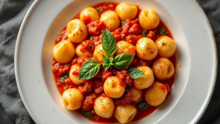 ciotola con gnocchi di patate senza uova