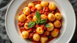 ciotola con gnocchi di patate senza uova