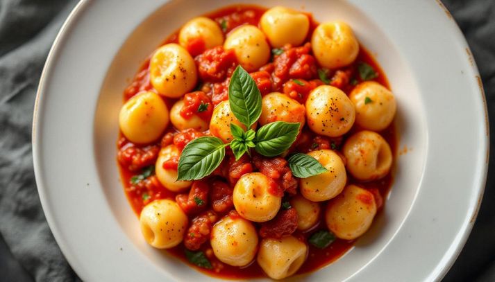 ciotola con gnocchi di patate senza uova