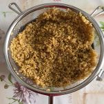 Quinoa cotta messa a scolare