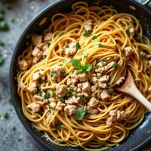 Tonno negli spaghetti