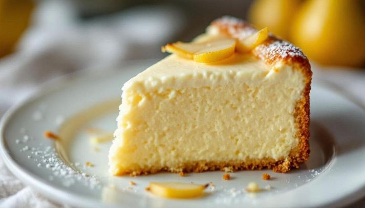 Torta ricotta e pere