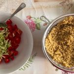 Quinoa cotta da unire a pomodorini e zucchine