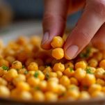 Ceci croccanti al forno pronti