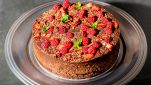 Cheesecake al cioccolato e lamponi