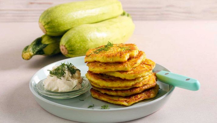 frittelle zucchine e feta