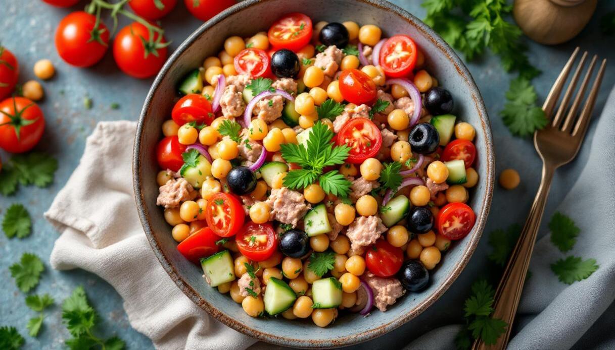 Insalata di ceci e tonno