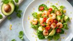 Insalata di avocado e gamberetti