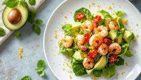 Insalata di avocado e gamberetti