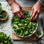 La preparazione della scarola