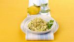 Risotto al limone e zucchine grigliate