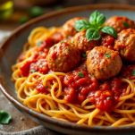 Spaghetti con polpettine