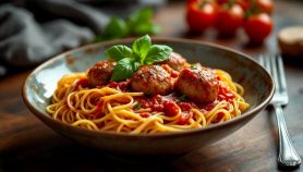 Spaghetti con polpettine