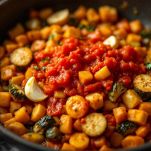 Verdure in padella con i pomodori