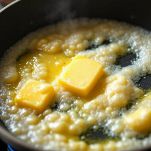 Burro sciolto in padella