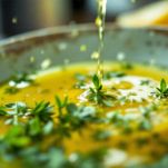 Involtini di tacchino conditi e pronti per essere serviti.