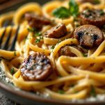 Tagliatelle alla boscaiola pronte