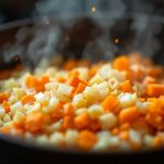 L'aggiunta di cipolle e carote