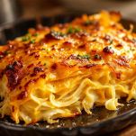 Parmigiana dorata e croccante.