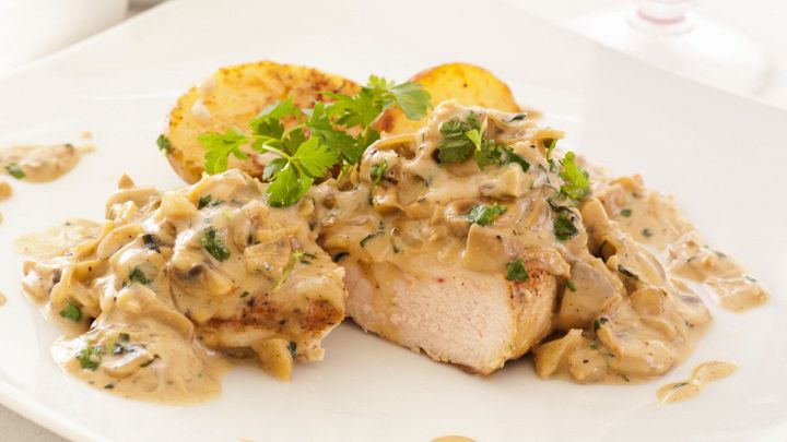 Petto di pollo ai funghi