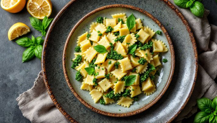 Testaroli al pesto