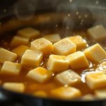 La cottura dei cubetti nel brodo